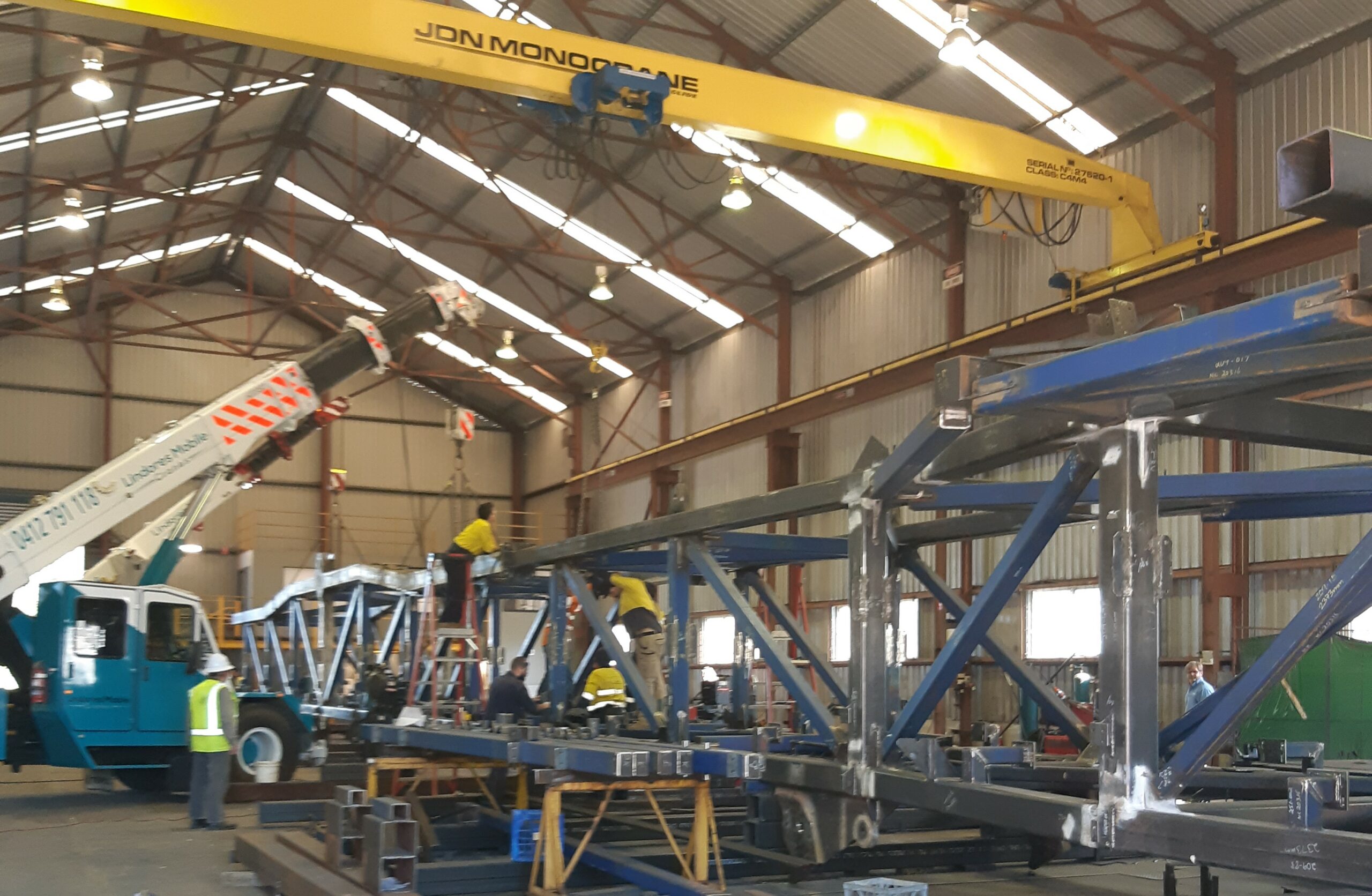 Radial Stacker Steel Fabrication - DWW Engineering