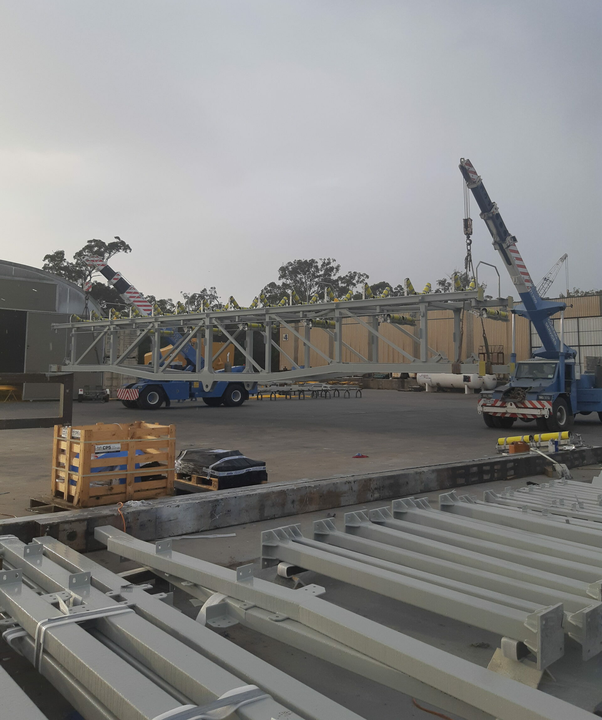 Radial Stacker Steel Fabrication - DWW Engineering