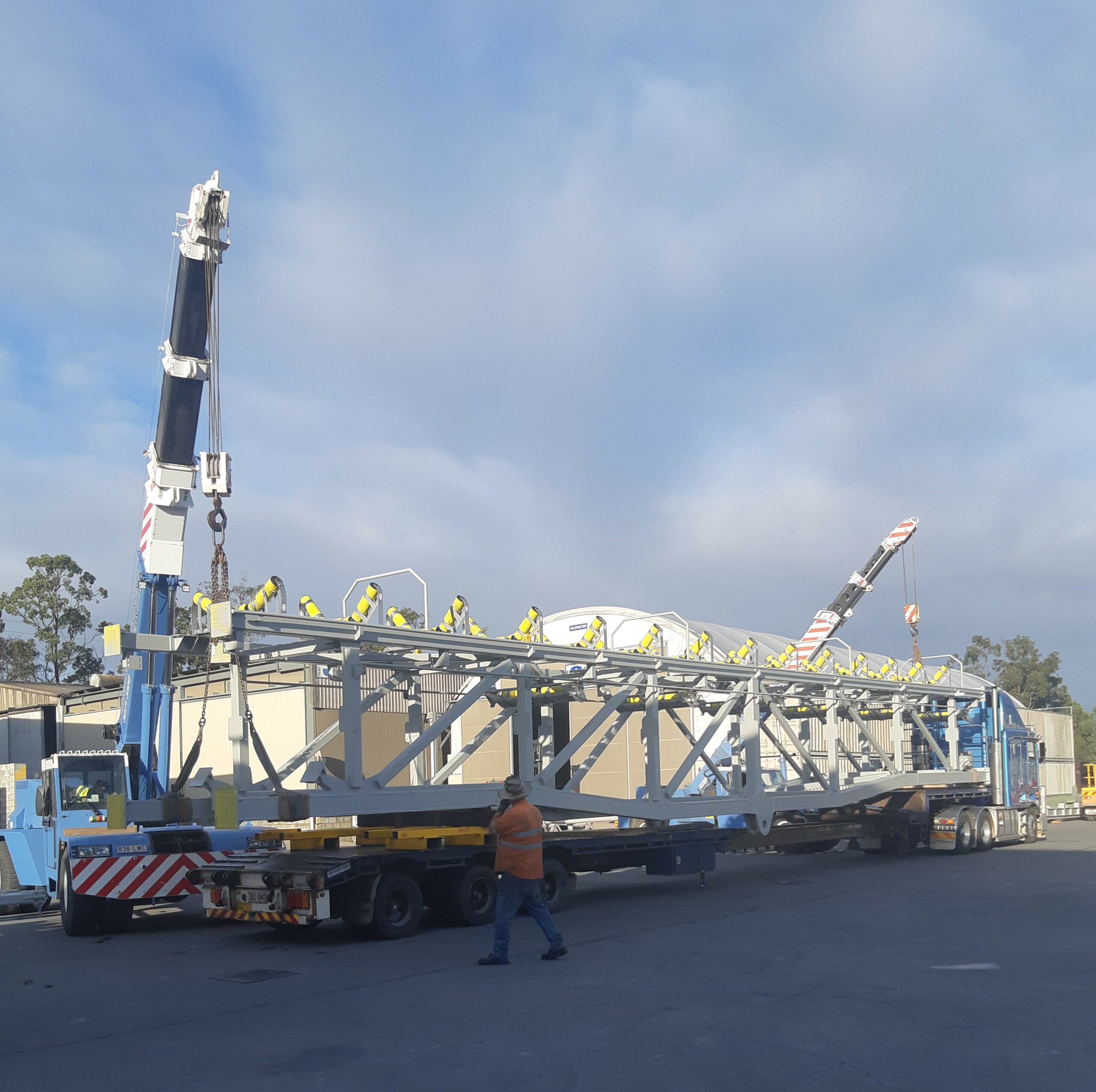 Radial Stacker Steel Fabrication - DWW Engineering